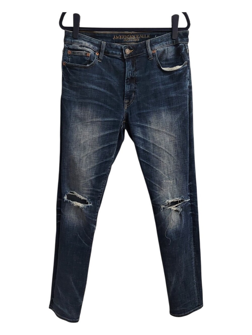 American Eagle Outfitters Men's Ripped Distressed Denim Jeans 33x34 Edgy Street